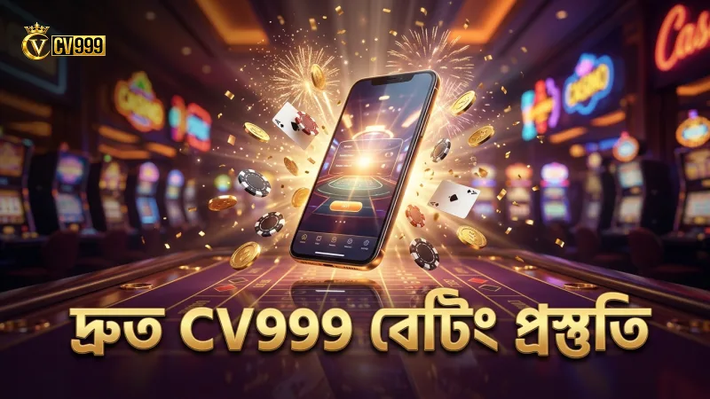 দ্রুত ইন্টারনেট ও CV999 অ্যাপ দ্বারা সঠিক বেটিং।