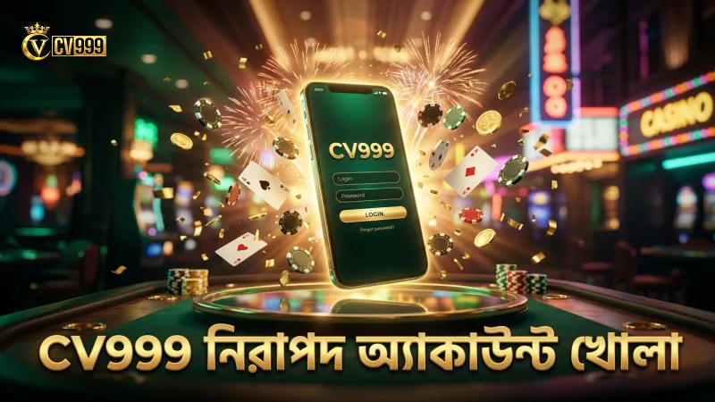 CV999 ক্যাসিনোতে দ্রুত এবং নিরাপদ অ্যাকাউন্ট তৈরি করা সহজ।