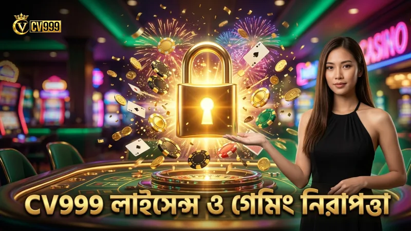 CV999 ক্যাসিনোতে লাইসেন্স ও দায়িত্বশীল গেমিং সুনিশ্চিত।