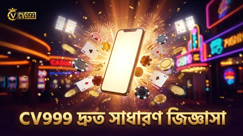 CV999 মোবাইল থেকে দ্রুত সাধারণ জিজ্ঞাসার উত্তর পাওয়া যায়।