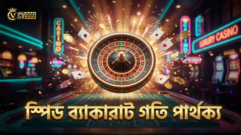 স্পিড ব্যাকারাটে দ্রুত খেলার ফলে গতি ও ফলাফলের তফাত স্পষ্ট।